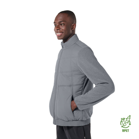 Jaqueta acolchoada masculina Jetty cinza