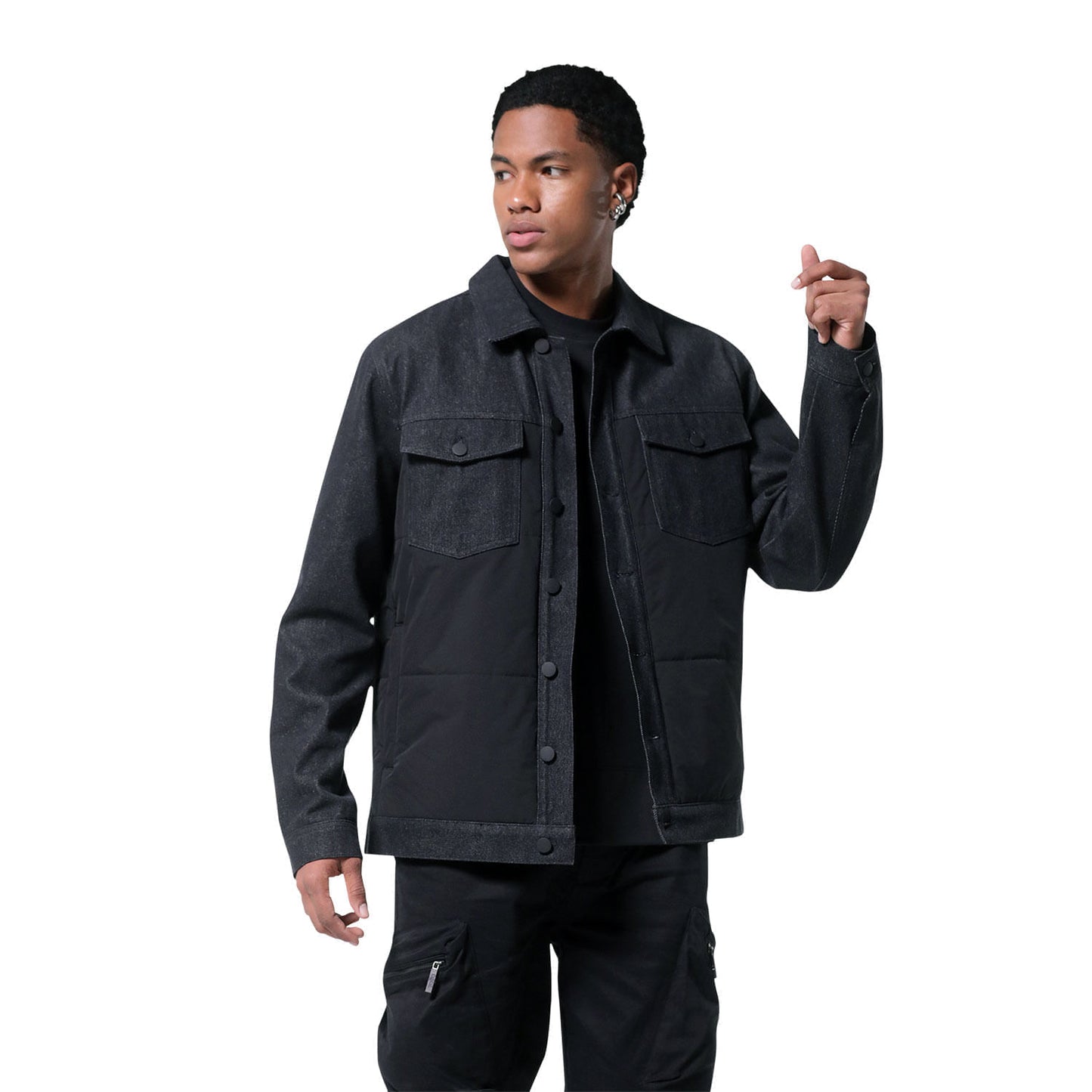 Chaqueta Denim Unisex Indonesia Acolchada