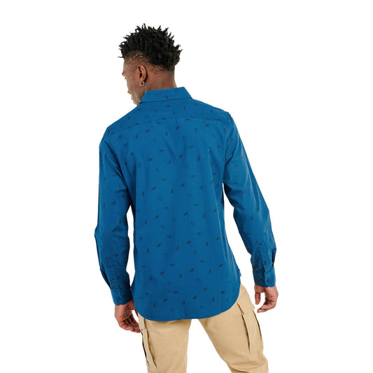 Camisa Kanlus Manga Larga Para Hombre