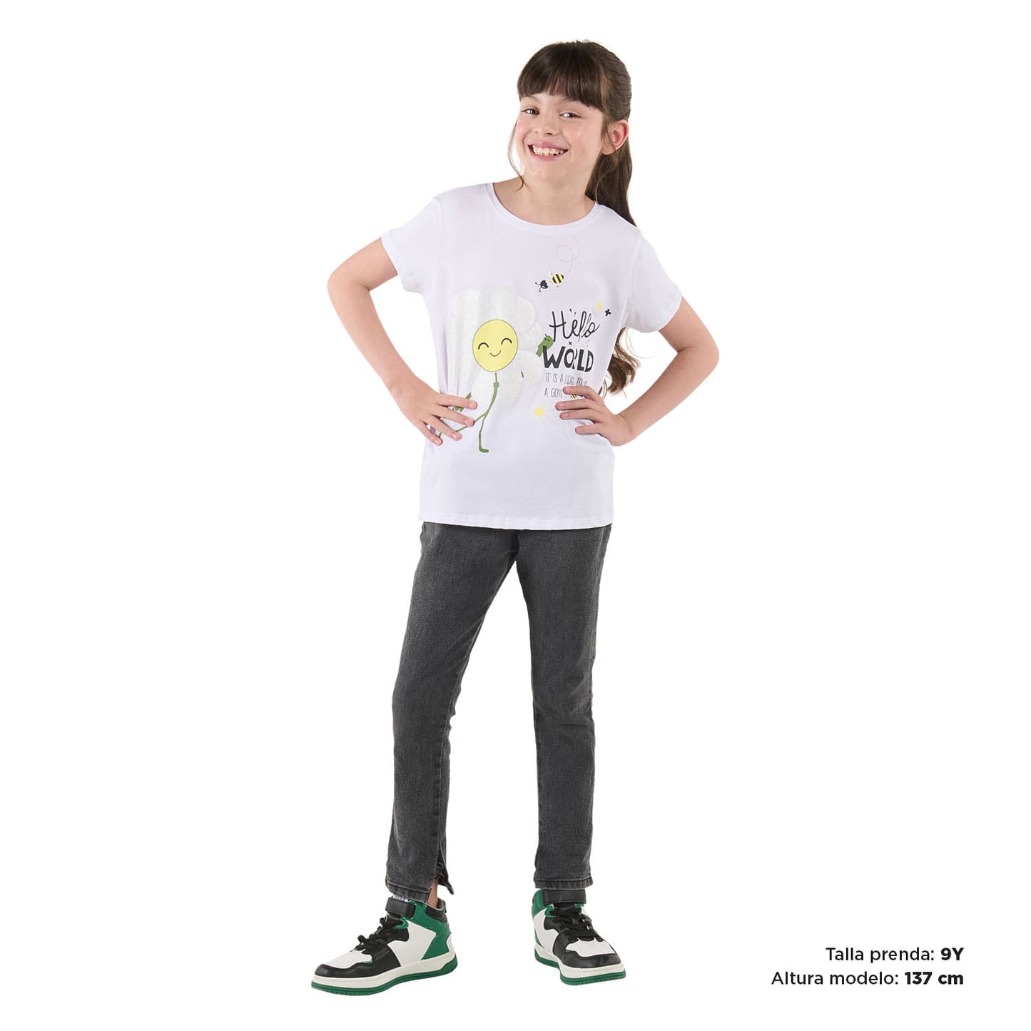 Camiseta para Niña Salak 2 Blanca