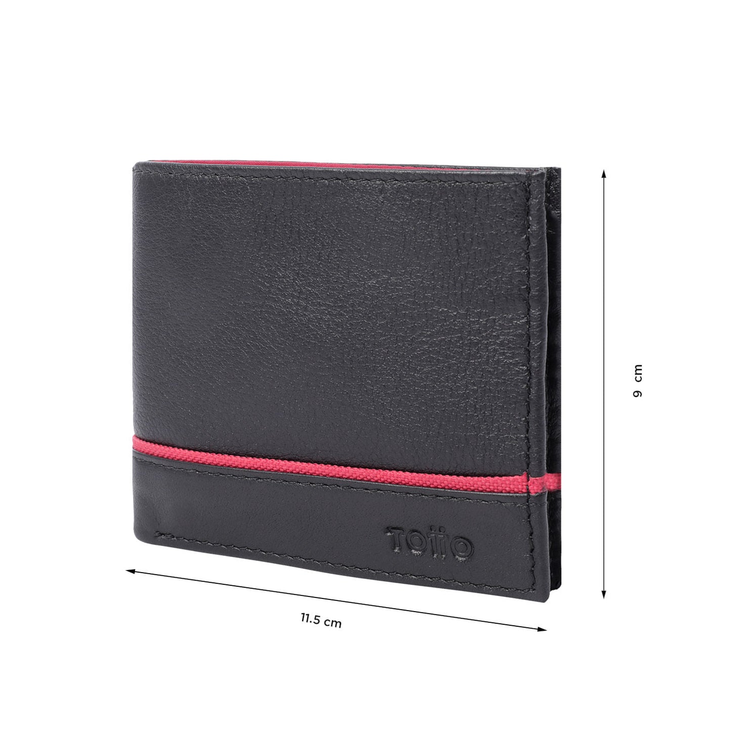 Billetera De Cuero para Hombre Leder Con RFID Blocker Negra