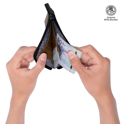 Billetera De Cuero Slice Terreo pequeña