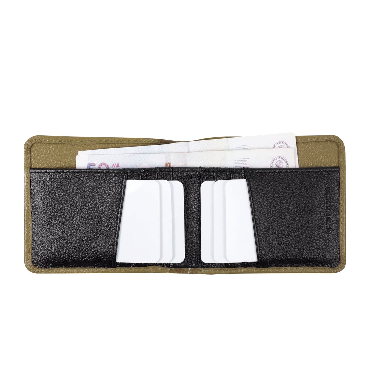 Billetera de Cuero Tooine Amarilla pequeña