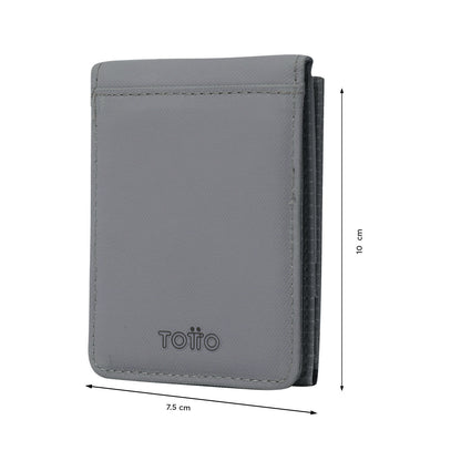 Billetera Dual Grande con RFID Blocker Gris