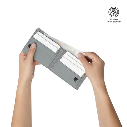 Billetera Ermac 3.0 con RFID Blocker Gris