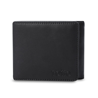 Carteira masculina Ermatto com bloqueador RFID, preta.