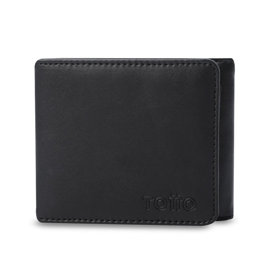 Carteira masculina Ermatto com bloqueador RFID, preta.
