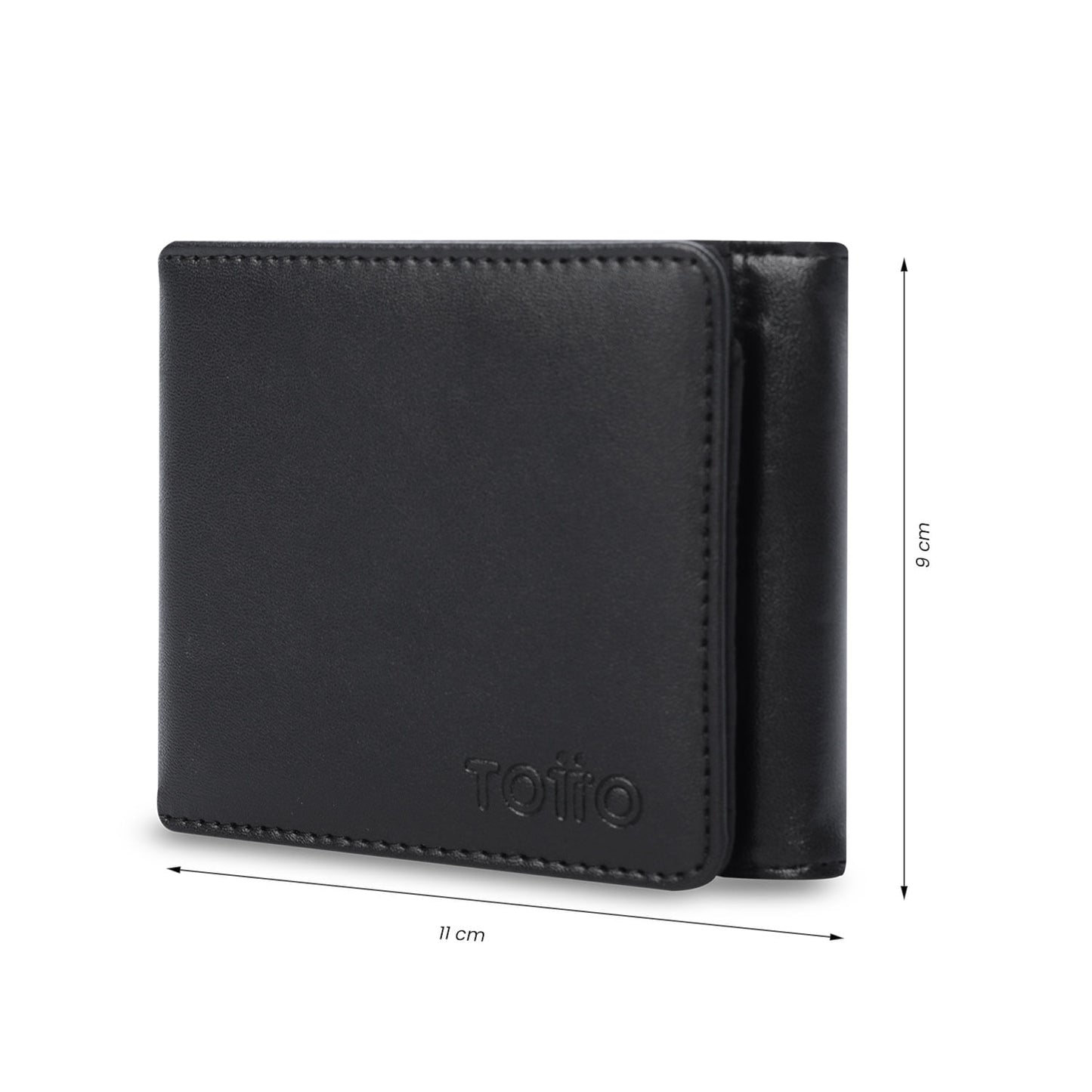 Carteira masculina Ermatto com bloqueador RFID, preta.