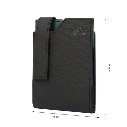 Portadocumentos Flapp 2.0 con RFID Blocker Negro