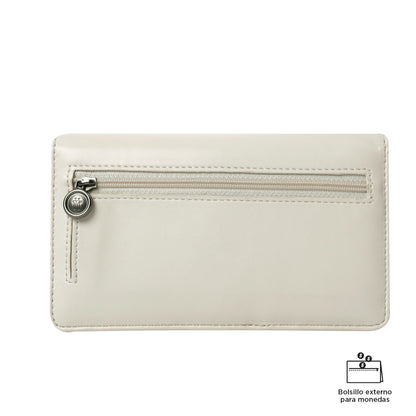 Billetera Style Nob Con RFID Blocker Beige