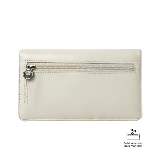 Billetera Style Nob Con RFID Blocker Beige