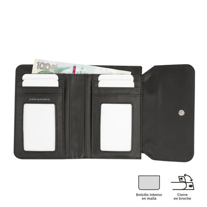 Billetera Montana con RFID Blocker Negra