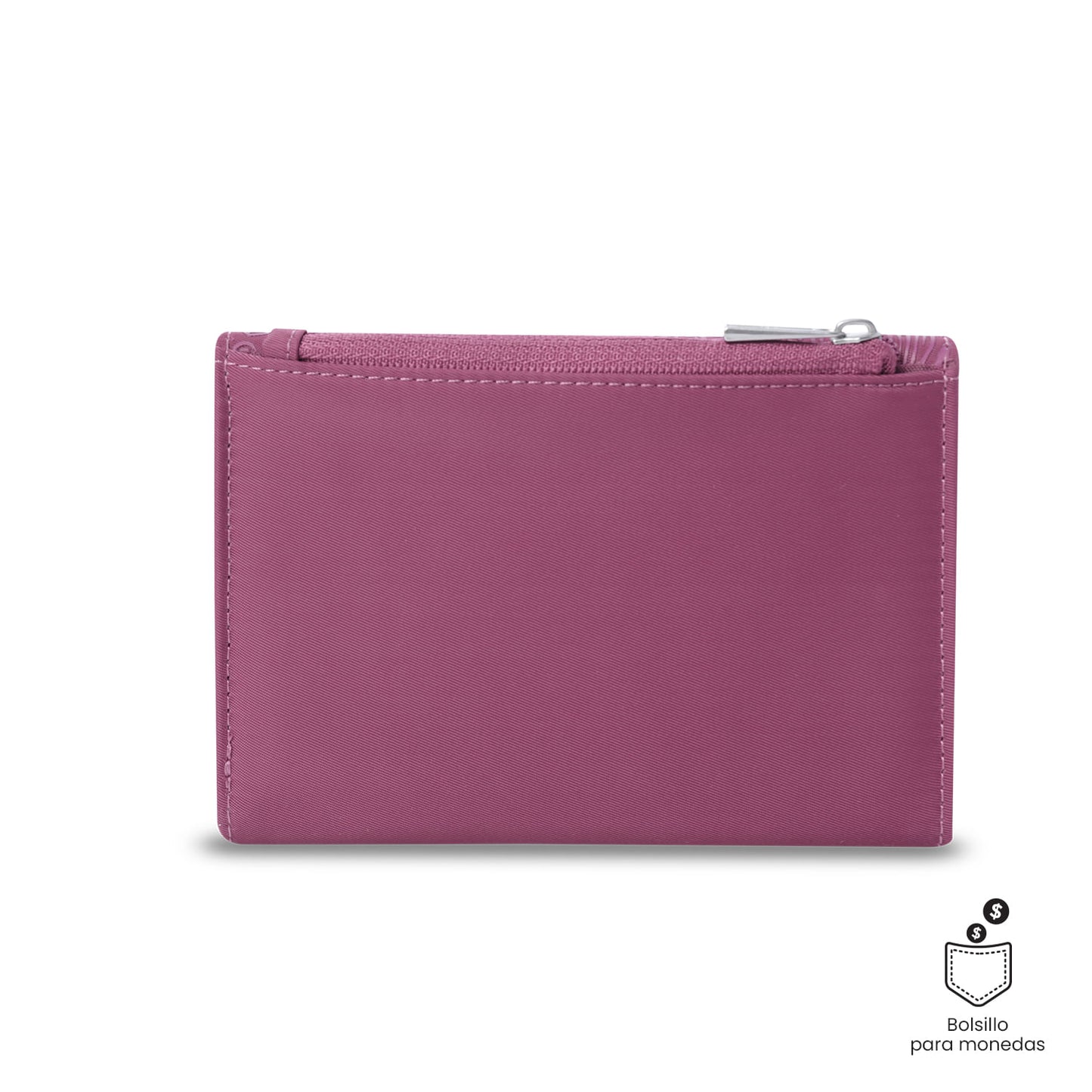 Carteira feminina Montana com bloqueador RFID, rosa.