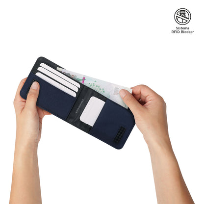 Billetera para Hombre Dagoba Otl con RFID Blocker Azul