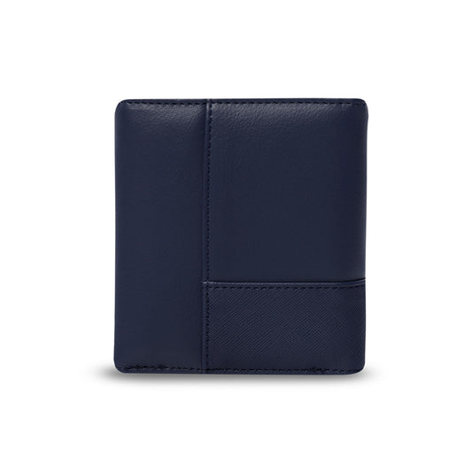 Carteira masculina Saffiano Aqi com bloqueador RFID - Azul