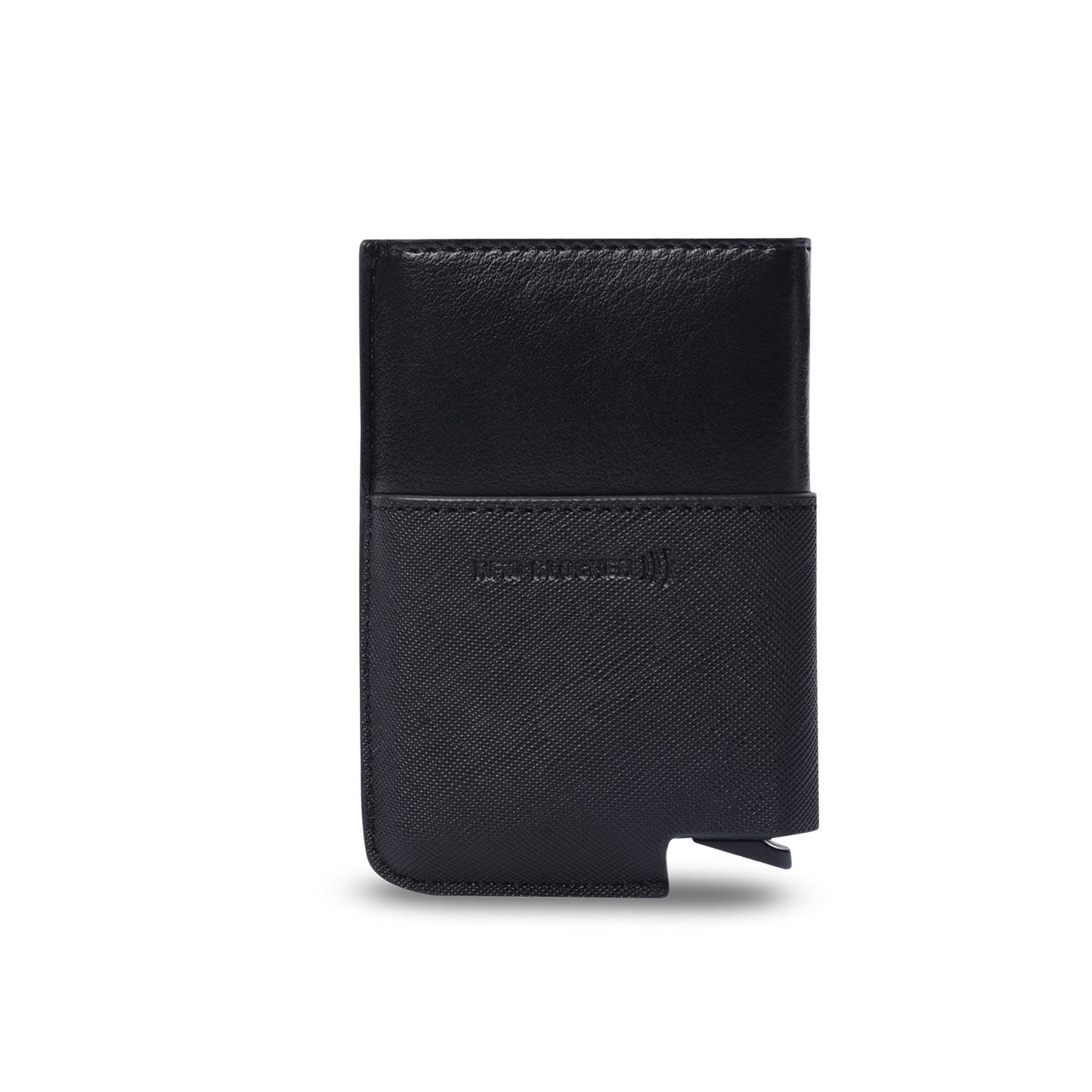 Porta-documentos Saffiano Tar com bloqueador RFID preto