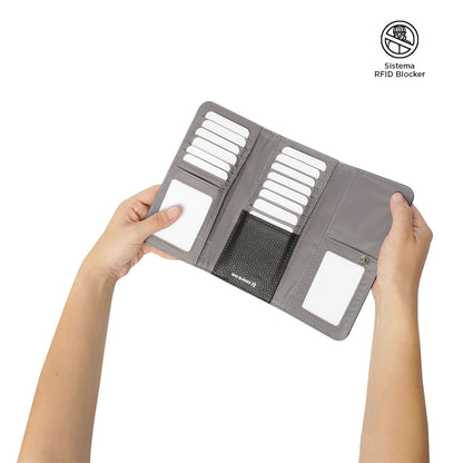 Billetera Smooth Sub con RFID Blocker Negra