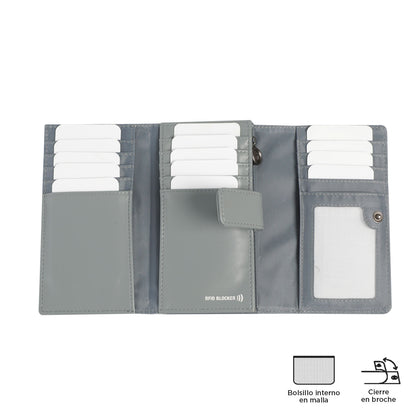 Billetera Style Don con RFID Blocker Gris