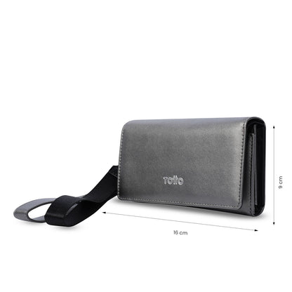Carteira feminina Style Don com bloqueador RFID, preta.