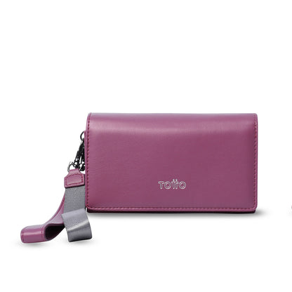 Carteira feminina Style Don com bloqueador RFID, rosa.