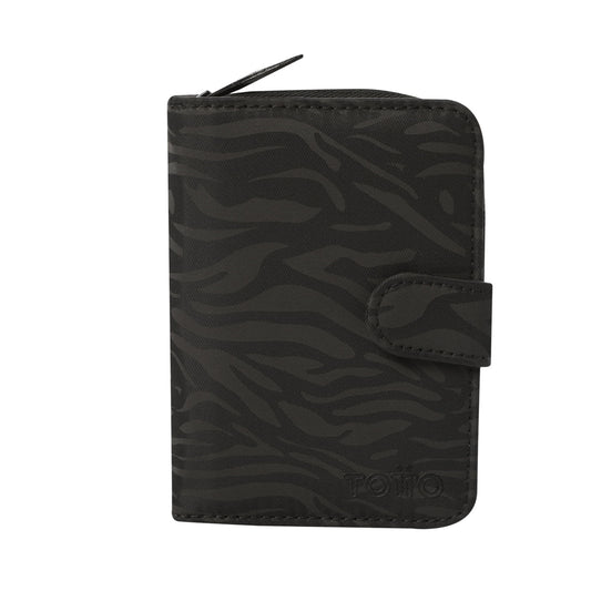 Billetera Texture Twi con RFID Blocker Negra