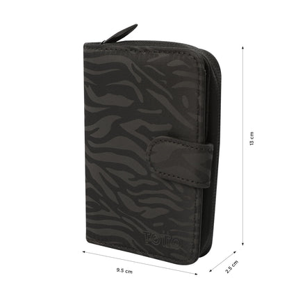 Billetera Texture Twi con RFID Blocker Negra