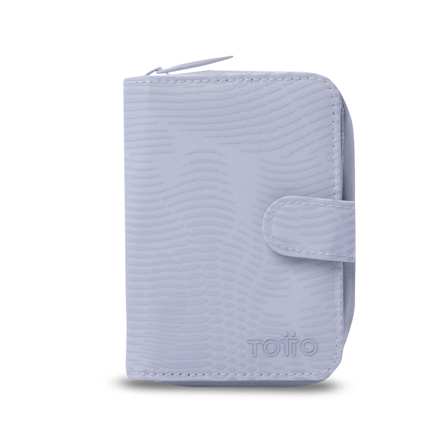 Carteira feminina Texture Twi com bloqueador RFID, roxa
