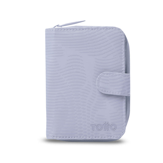 Carteira feminina Texture Twi com bloqueador RFID, roxa