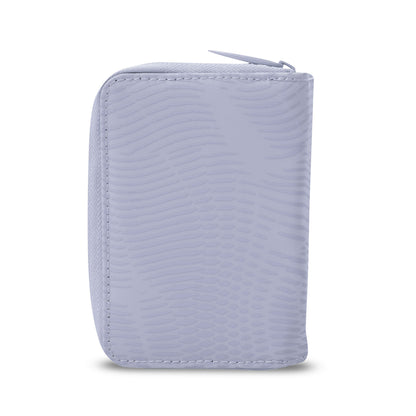 Carteira feminina Texture Twi com bloqueador RFID, roxa
