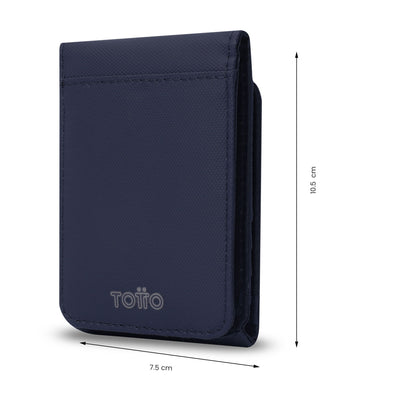 Billetera para Hombre Wood Grande con RFID Blocker Azul