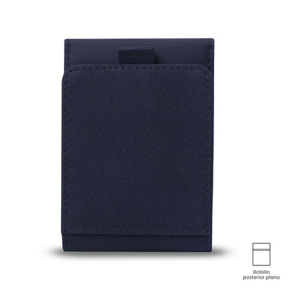 Billetera para Hombre Wood Grande con RFID Blocker Azul
