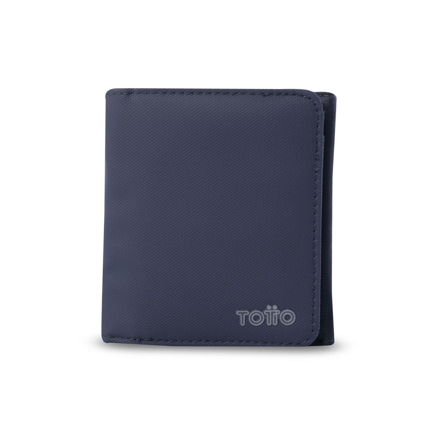 Carteira masculina grande de madeira com bloqueador RFID, azul.