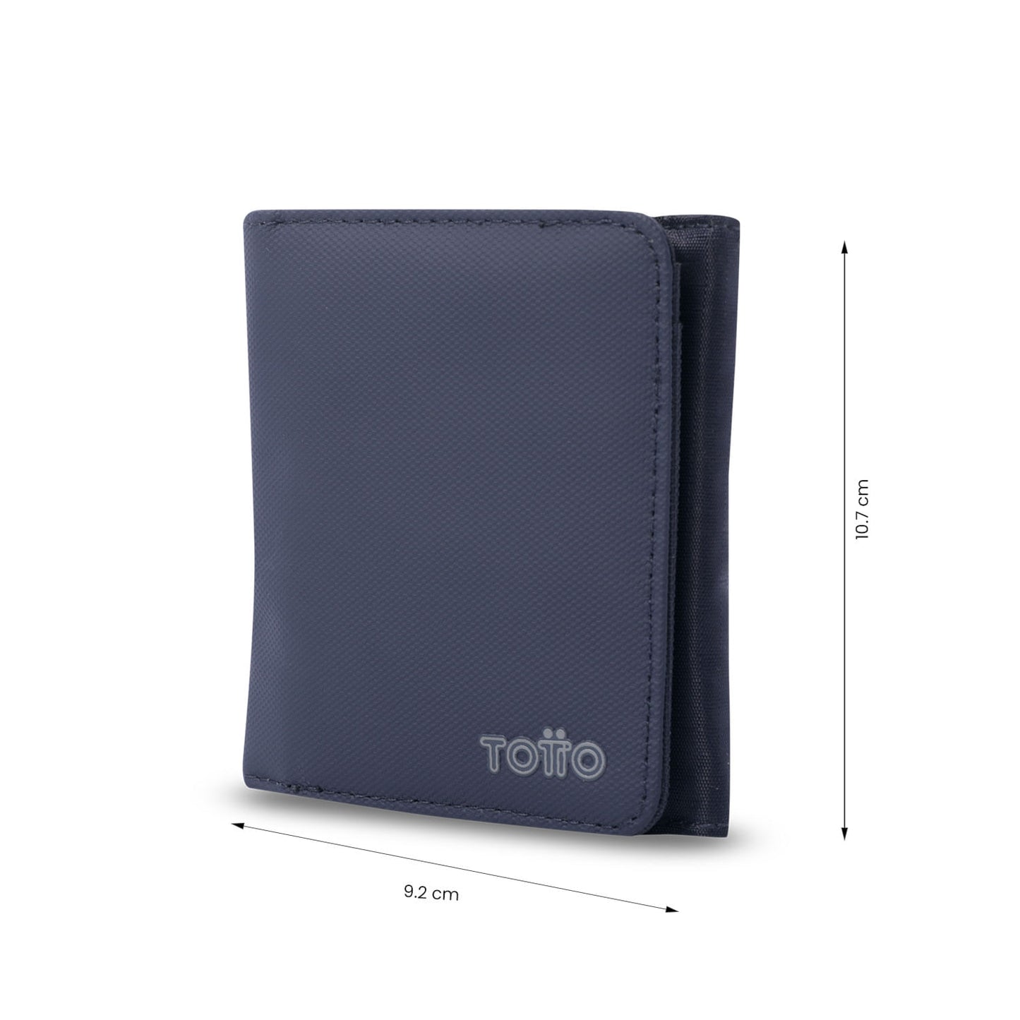 Carteira masculina grande de madeira com bloqueador RFID, azul.