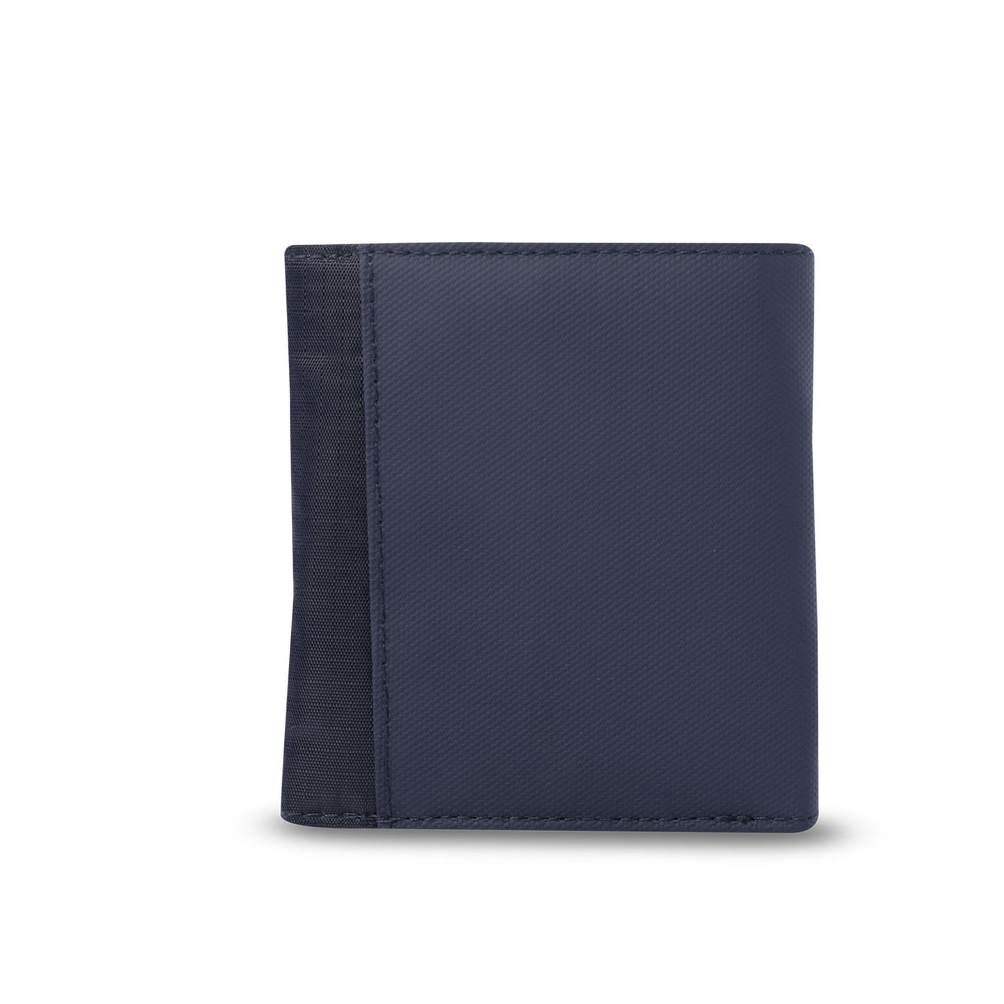 Carteira masculina grande de madeira com bloqueador RFID, azul.