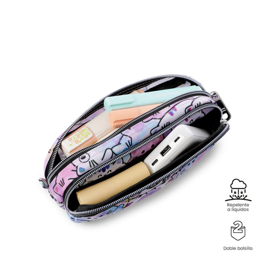 Cartuchera Multiuso Sobre Glitter Pequeña Rosada Mujer