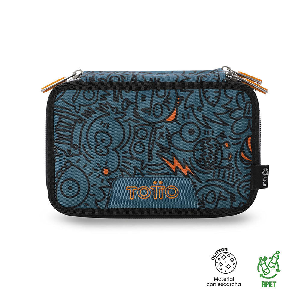 Cartuchera Multiuso Pluma Pequeña Azul Hombre