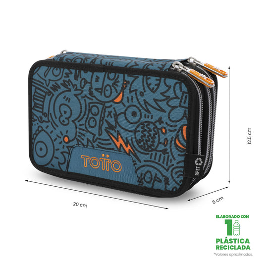 Cartuchera Multiuso Pluma Pequeña Azul Hombre