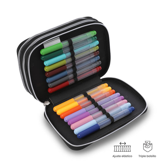 Cartuchera Multiuso Pluma Pequeña Azul Hombre