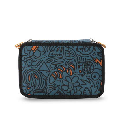 Cartuchera Multiuso Pluma Pequeña Azul Hombre