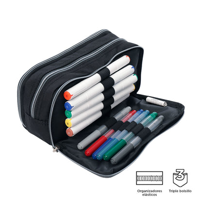 Cartuchera Multiuso Cinta Negra