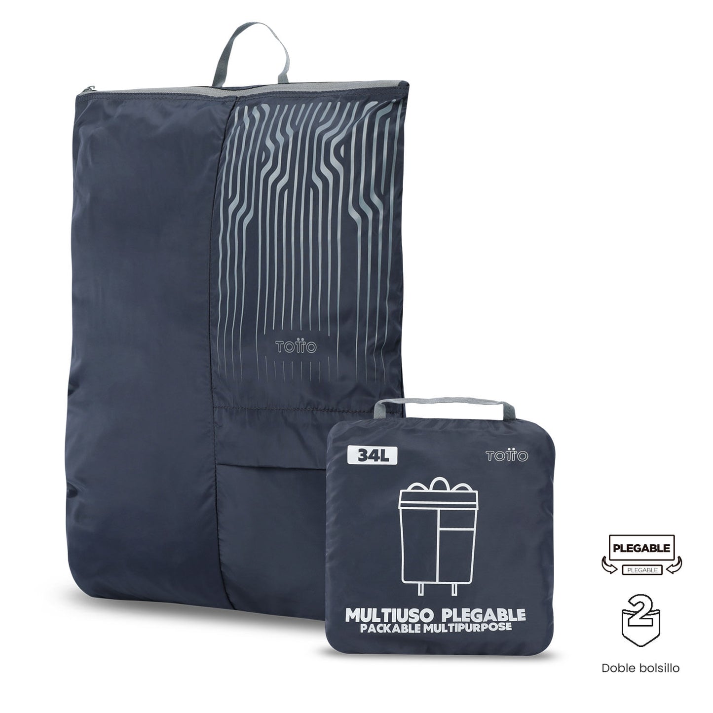 Tula Deportiva Multiuso Plegable Trx Azul