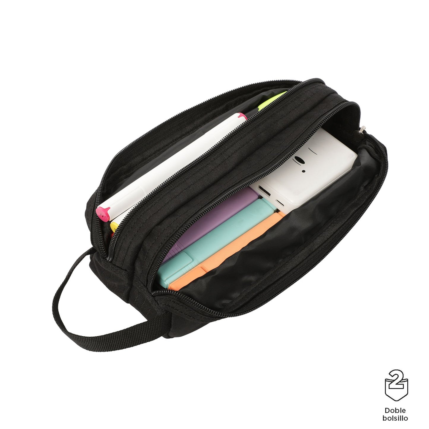 Cartuchera Multiuso Zurich 2.0 Negra