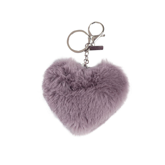 Llavero de Peluche Heart color Rosado