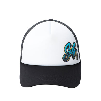 Gorra Camionera Atlasy color Blanca/Negra