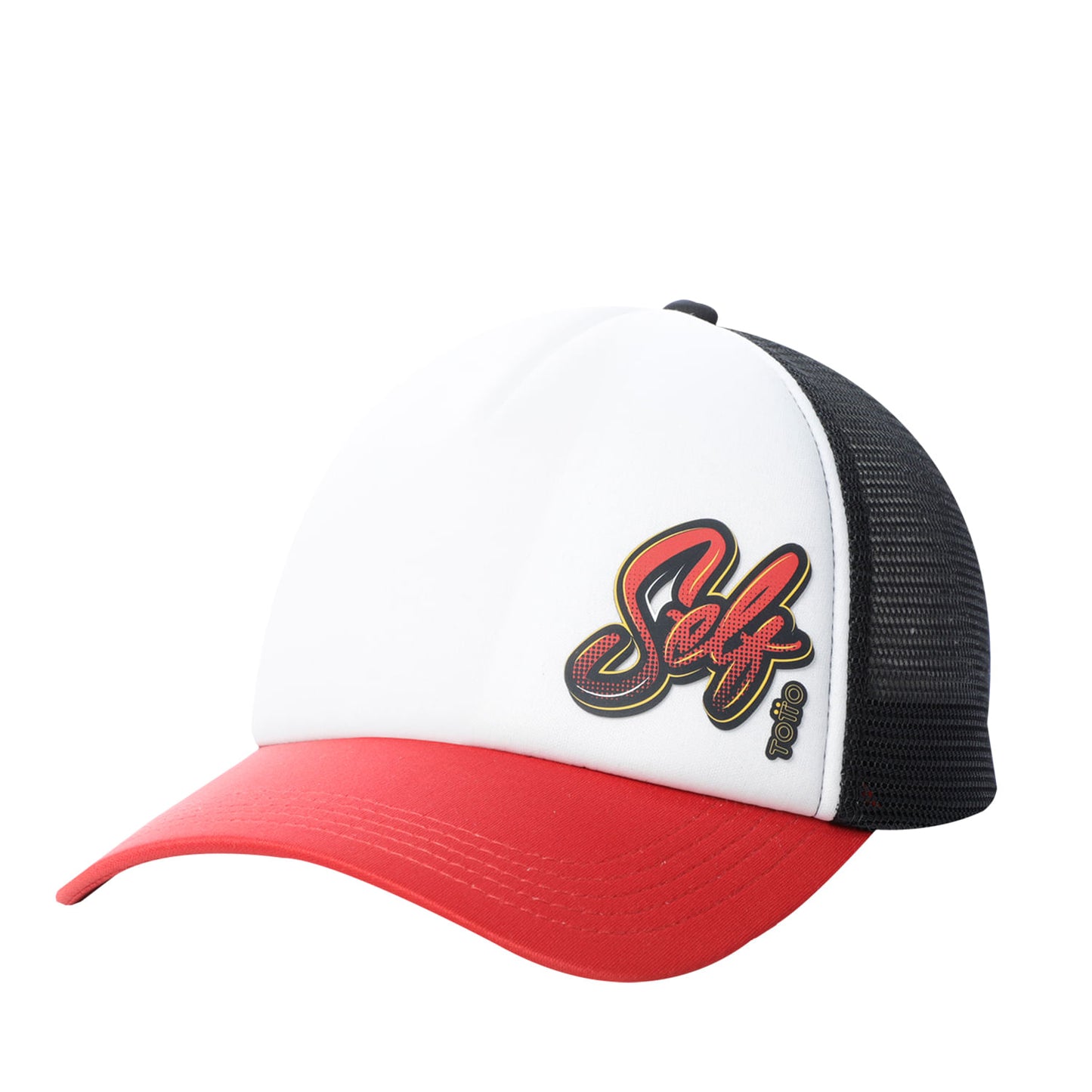 Gorra Camionera Atlasy color Blanca/Roja