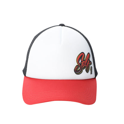 Gorra Camionera Atlasy color Blanca/Roja