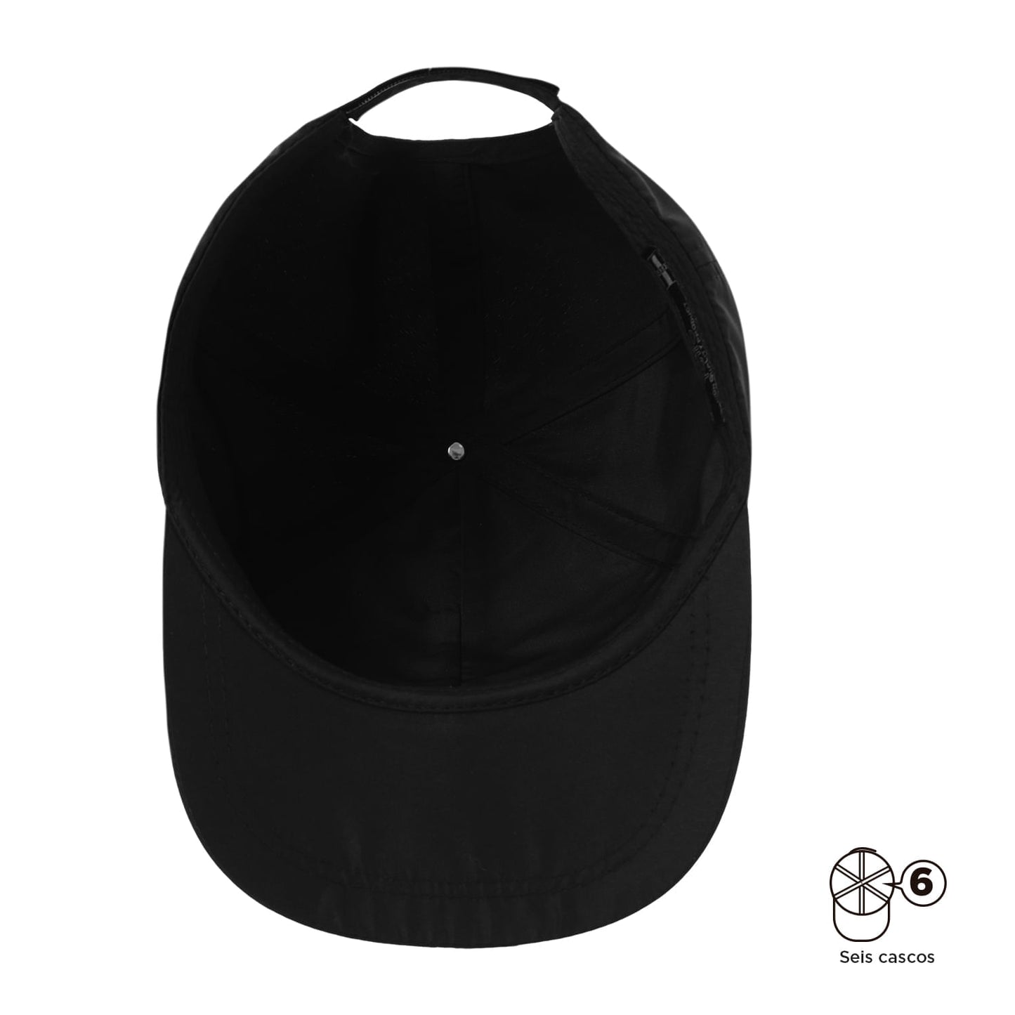 Gorra Beisbolera Naiad color Negra