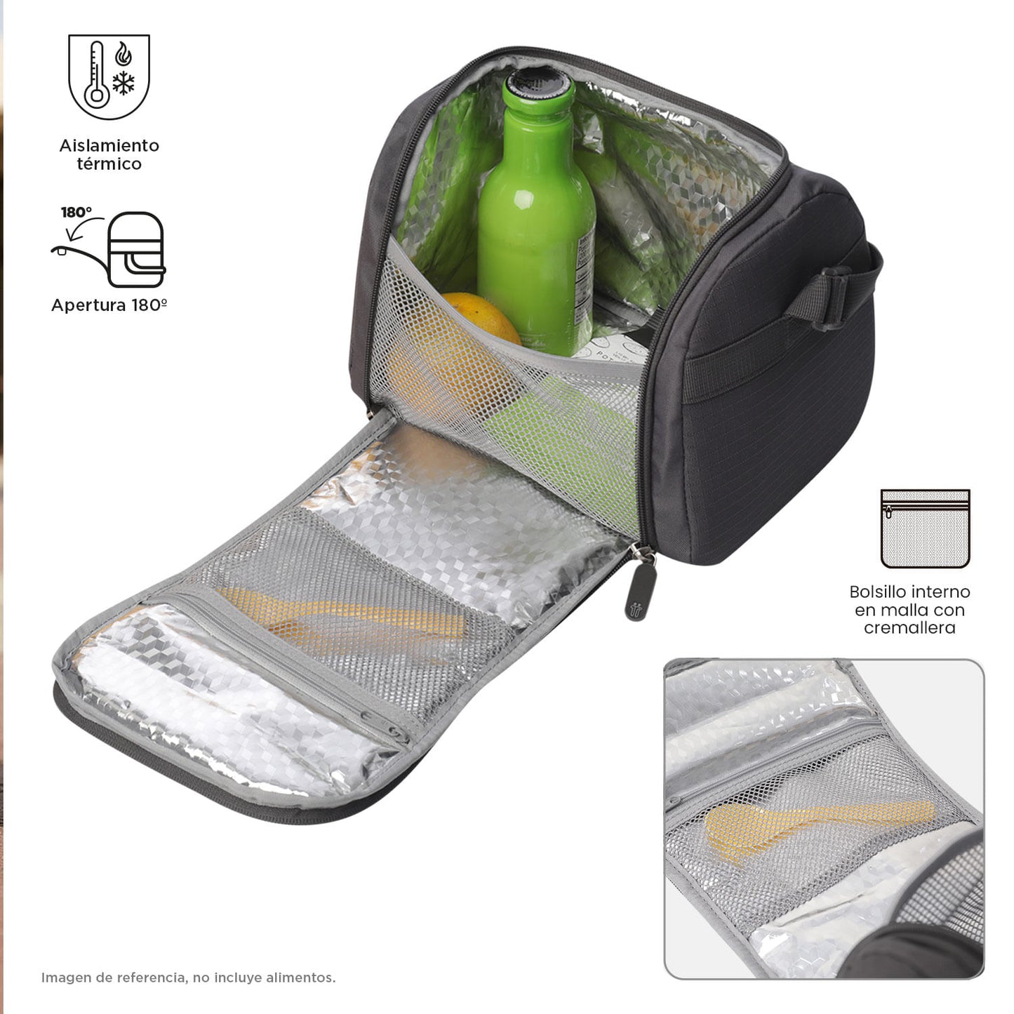 Lonchera Térmica Devry 2.0 Gris