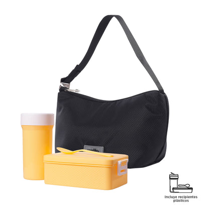 Lonchera con Aislamiento Térmico Root S Negra
