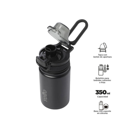Botilito Térmico Jet 350 ml Negro